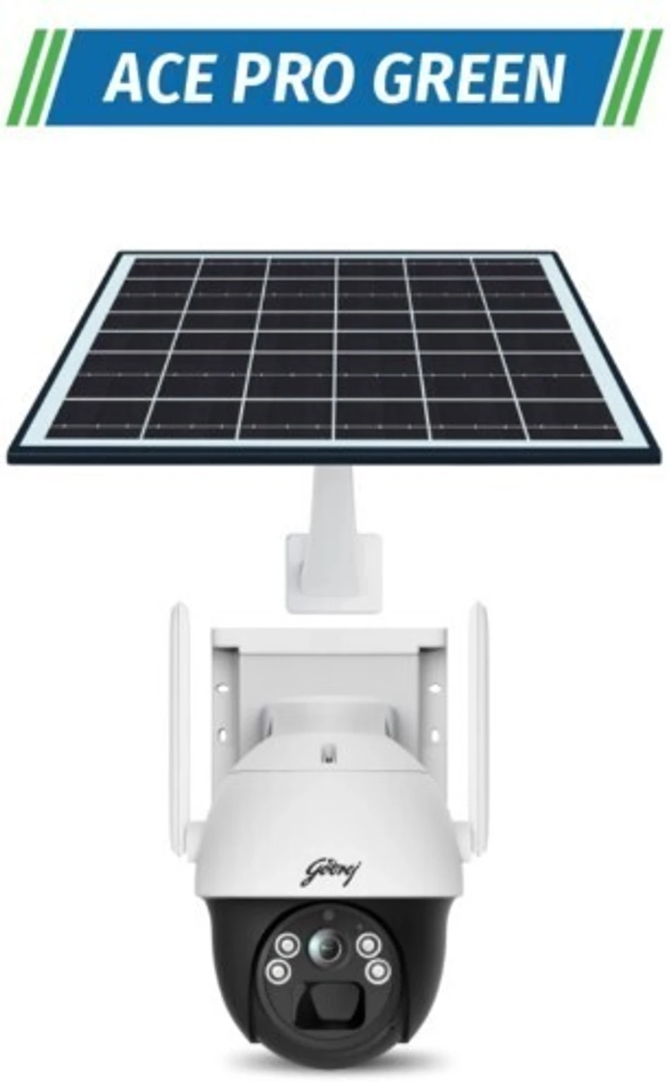 Godrej Ace Pro Green 4MP PTZ Solar Powered Camera
