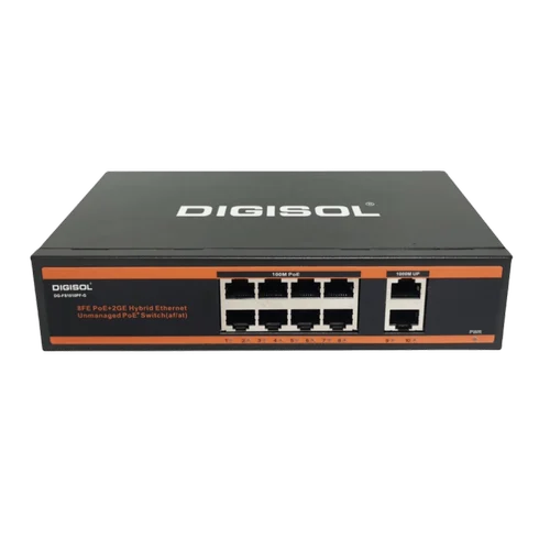 DIGISOL DG-GS1010PF-B 8-Port Gigabit PoE+ Switch